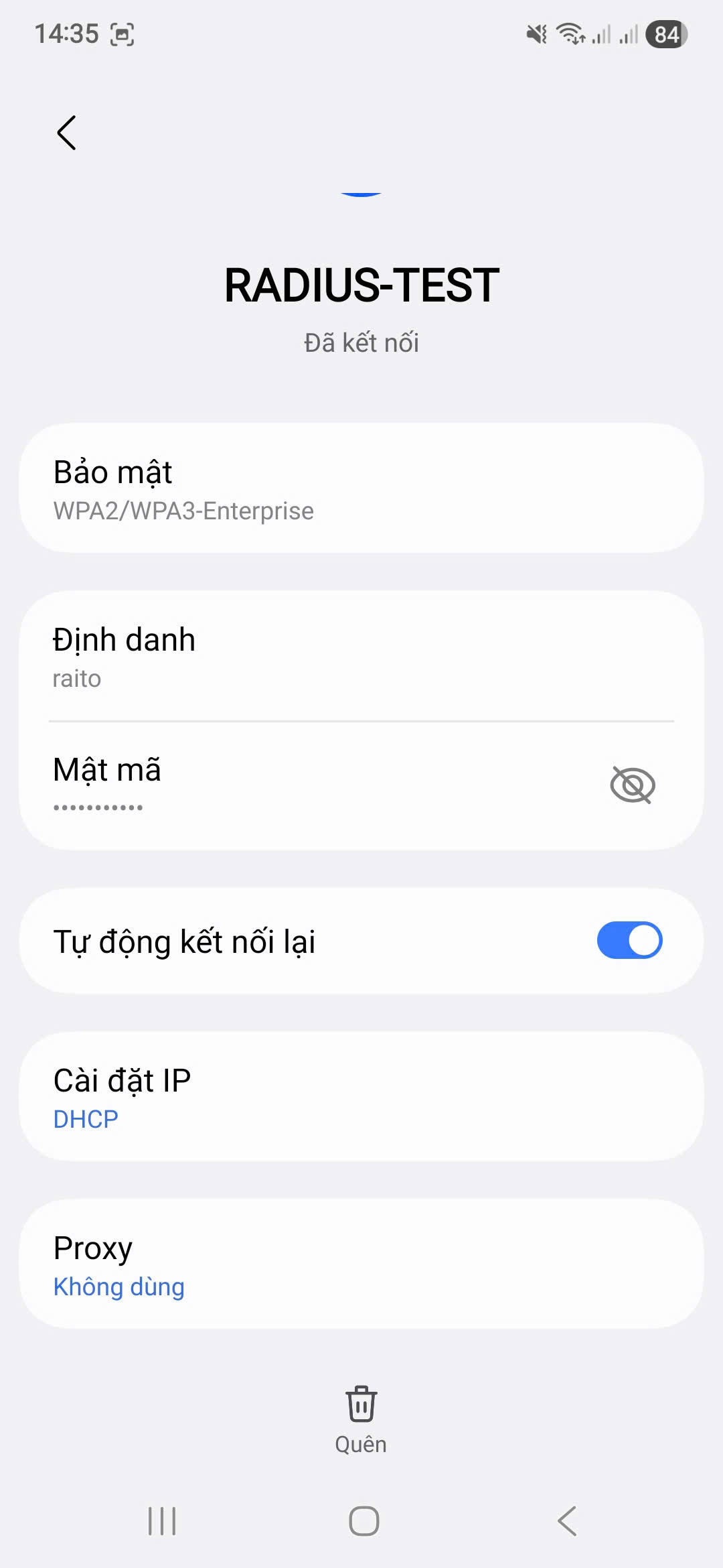 Android Smartphone WiFi Settings