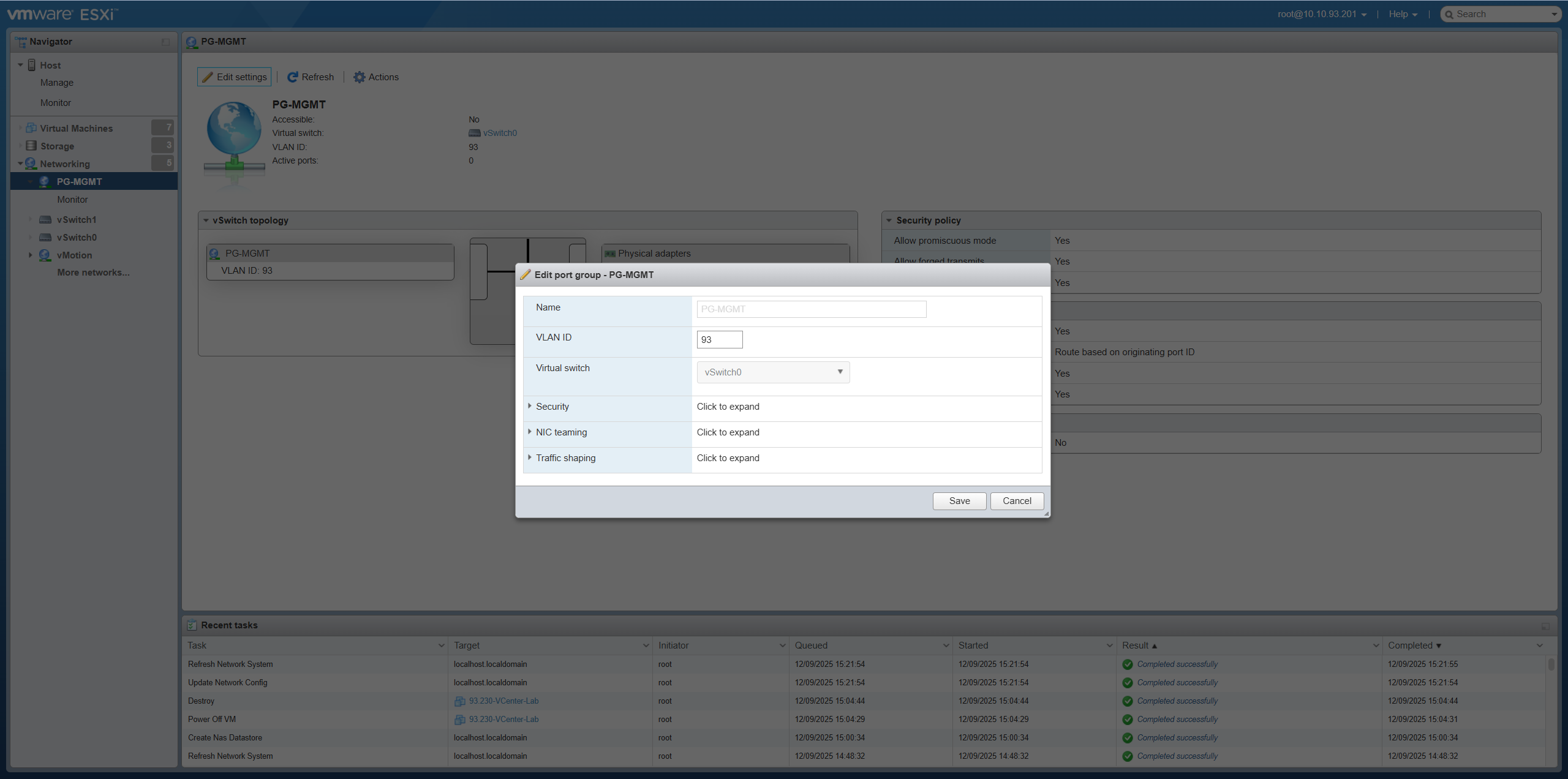 VLAN ID Configuration