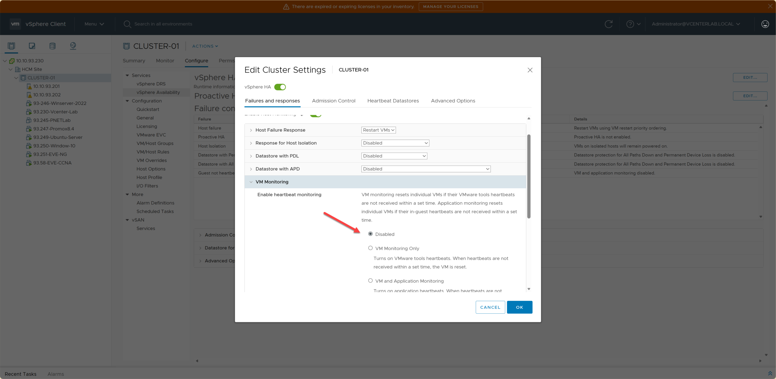 Enable Heartbeat Monitoring