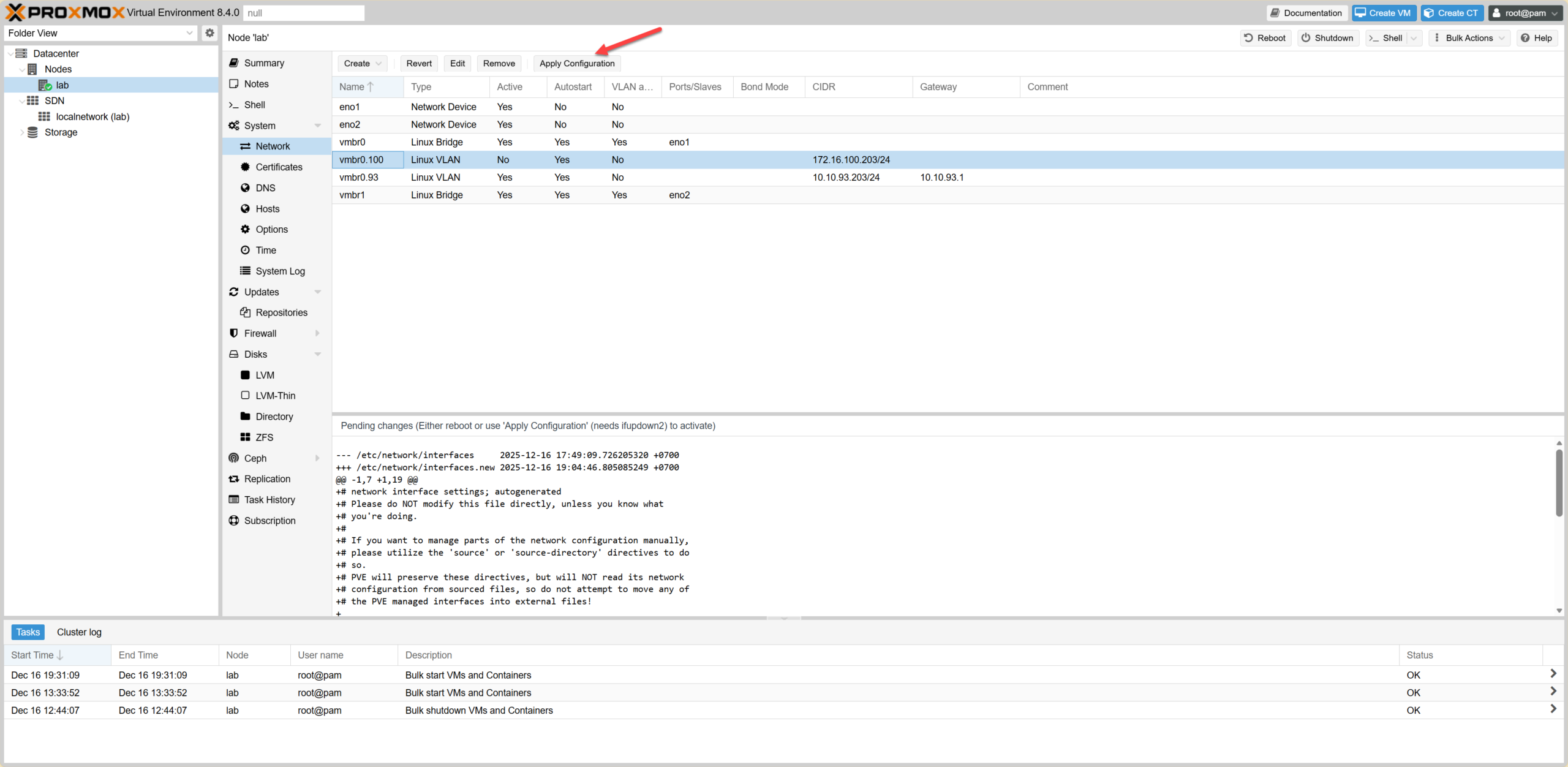 Step 1.2: Configure VLAN 100