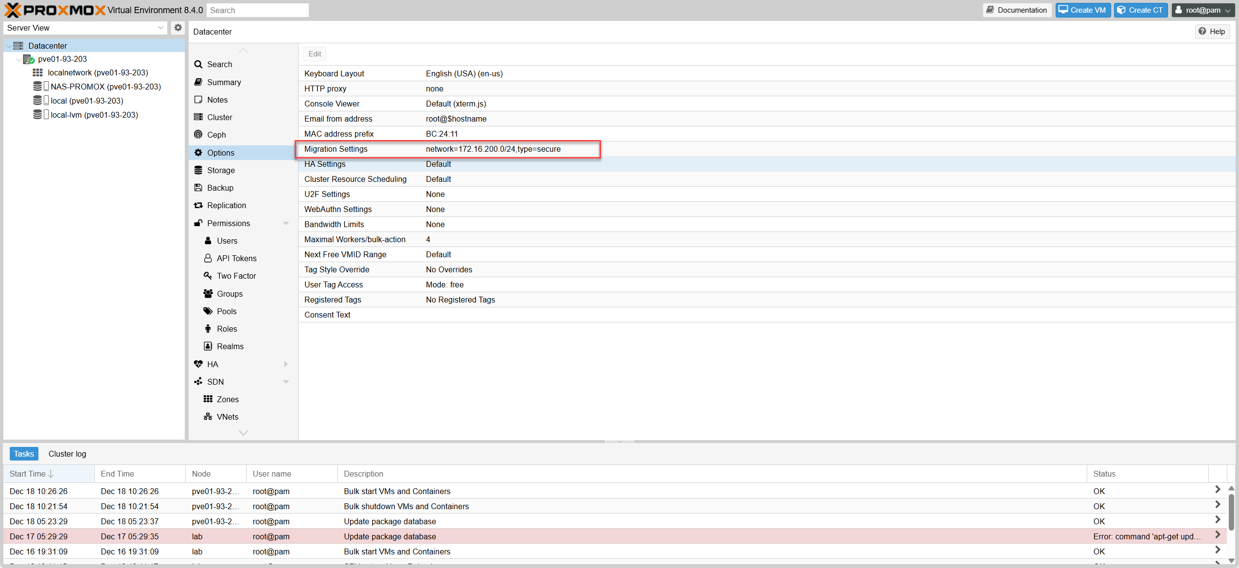 Migration Configured Successfully