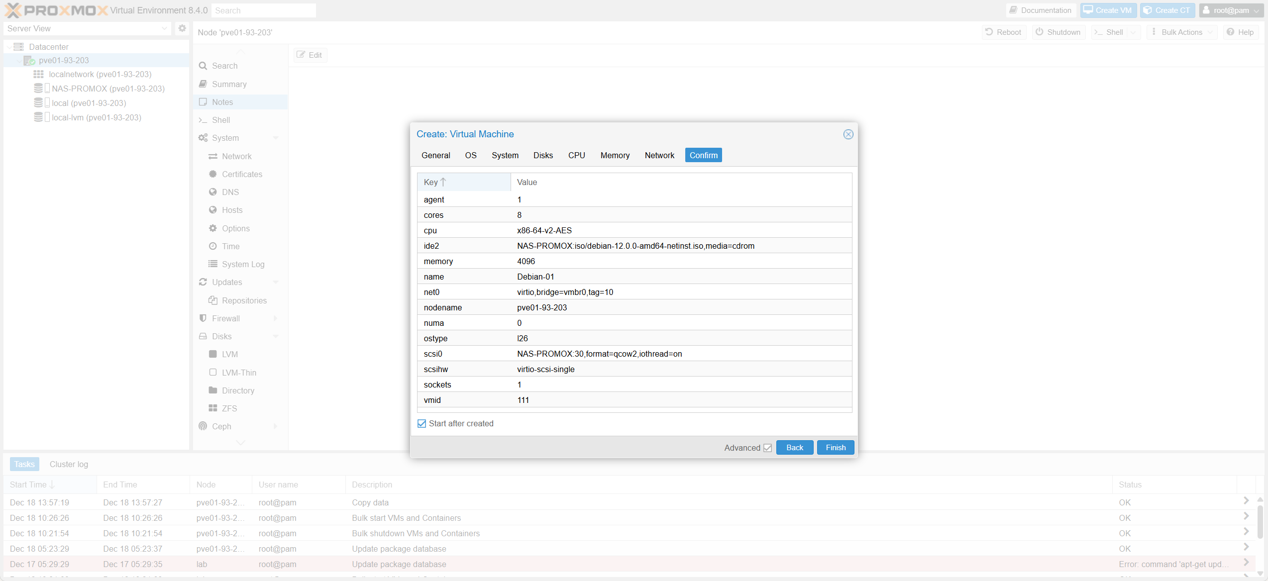 Review Configuration